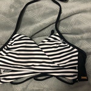 Victoria secret pink strapped halter bikini top